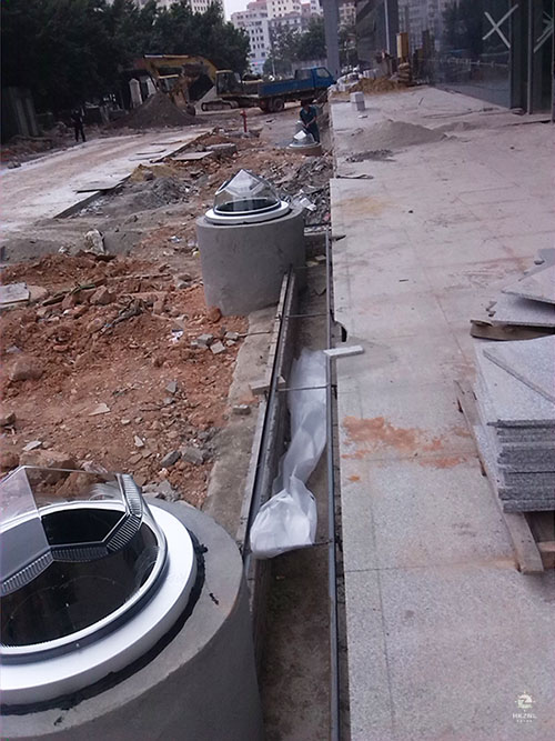 導光管采光系統施工現場 導光管采光系統施工現場