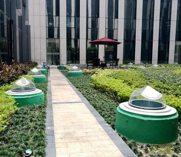 廣發(fā)金融中心無電照明系統(tǒng)室外效果圖 /