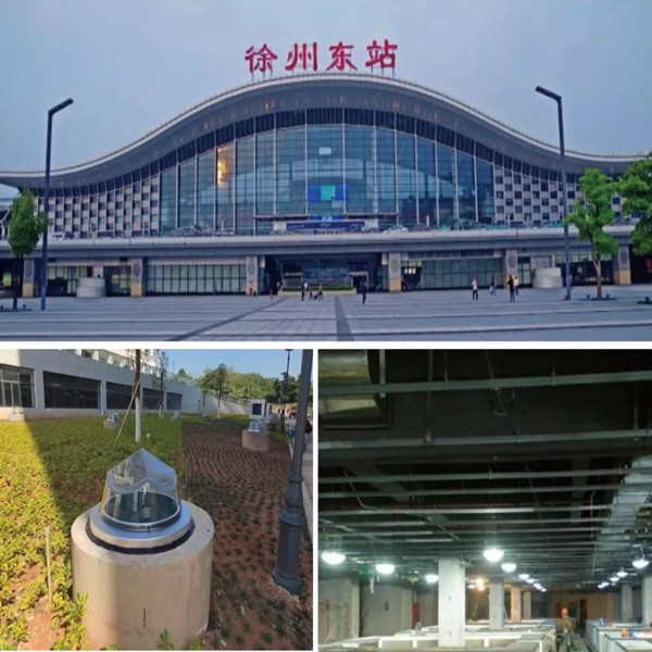 徐州高鐵東站雙模式無(wú)電照明項(xiàng)目