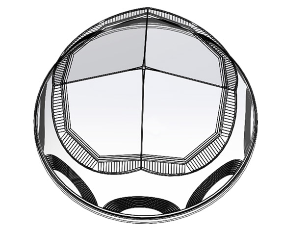 鉆石型采光罩-光導照明系統 鉆石型采光罩-光導照明系統